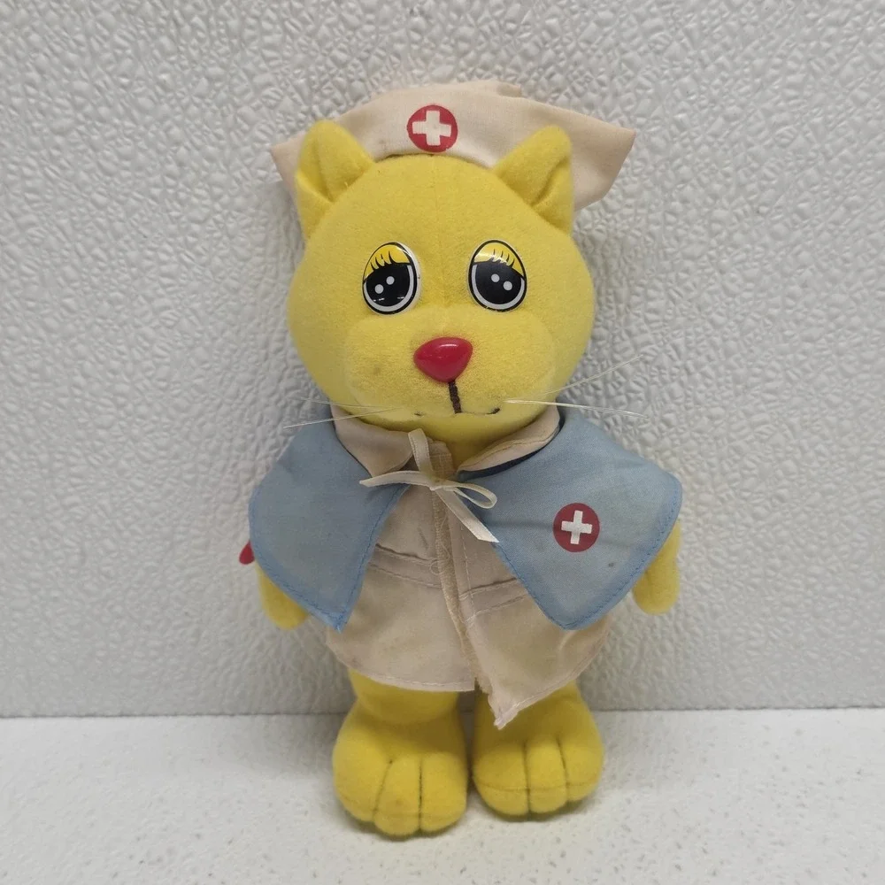 Vintage Tara Kids Kuddlee Dress-Ups Nurse Cat Yellow 7